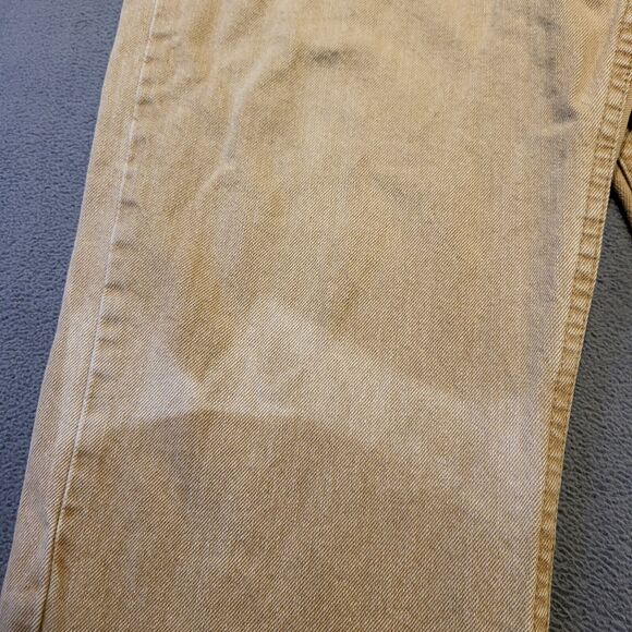 Wrangler Jeans Mens 32x29 Brown Denim Straight Leg Western Rodeo Distressed - Picture 4 of 10